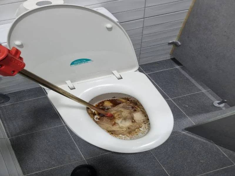 동탄 변기막힘 작업사례 6